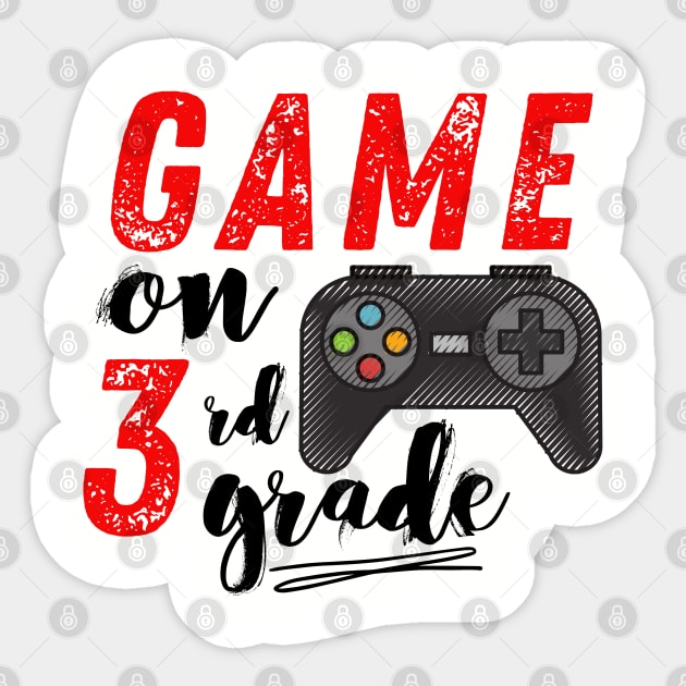 Game On 3rd Grade Back to School Sticker by MalibuSun